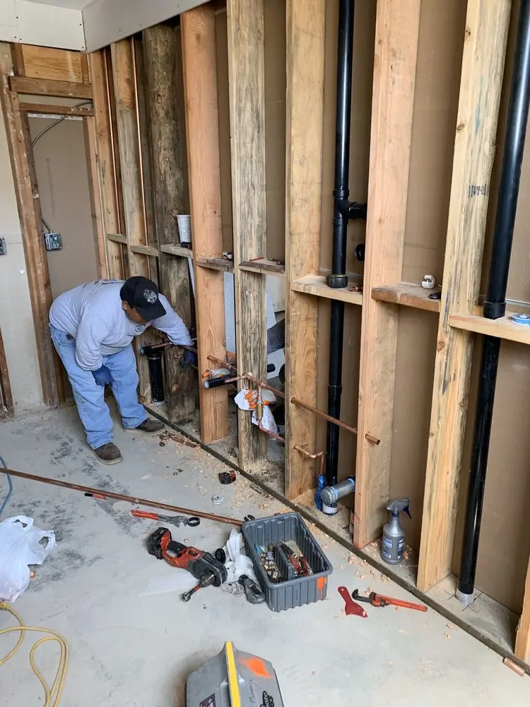 Commercial rough-in plumbing for Water Heater Replacement in Hickory